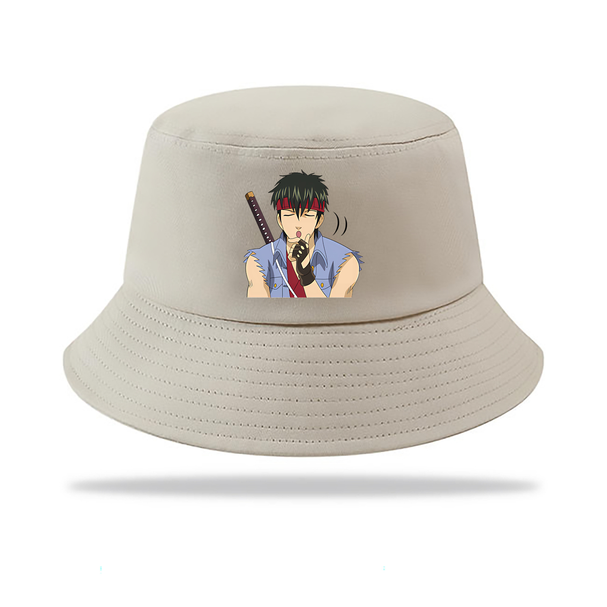 （画像用） ぎんたま 坂田銀時（さかたぎんとき） 神楽 志村新八（しむら しんぱち） GINTAMA Sakata Gintoki Kagura Shimura Shinpachi アウトドア日除けバケットハット